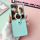 For Motorola Razr 50 Ultra Transparent Frame Jelly PU + PC Phone Case with Ring Holder(Mint Green) - 2