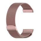 For Fitbit Versa 4 / 3 / Sense 2 / Sense xDfind Milanese Magnetic Metal Watch Band, Size: L(Rose Pink) - 3