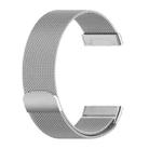 For Fitbit Versa 4 / 3 / Sense 2 / Sense xDfind Milanese Magnetic Metal Watch Band, Size: L(Silver) - 3