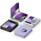 For Huawei Pura X Three Parts PC Skin Feel Shockproof Phone Case with Ring(Green) - 3