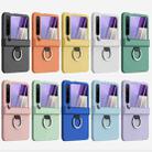 For Huawei Pura X Three Parts PC Skin Feel Shockproof Phone Case with Ring(Blue) - 2