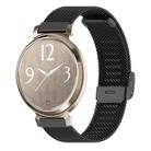 For Garmin Lily 2 14mm xDfind Buckle Metal Mesh Watch Band(Black) - 1