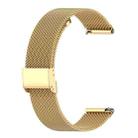 For Garmin Lily 2 14mm xDfind Buckle Metal Mesh Watch Band(Gold) - 2
