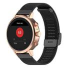 18mm xDfind Buckle Metal Mesh Watch Band(Black) - 1
