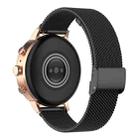 18mm xDfind Buckle Metal Mesh Watch Band(Black) - 2