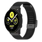 20mm xDfind Buckle Metal Mesh Watch Band(Black) - 1