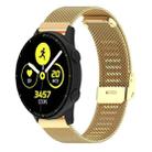 20mm xDfind Buckle Metal Mesh Watch Band(Gold) - 1