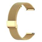 20mm xDfind Buckle Metal Mesh Watch Band(Gold) - 2