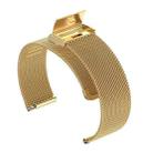 20mm xDfind Buckle Metal Mesh Watch Band(Gold) - 3