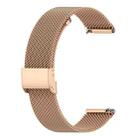 22mm xDfind Buckle Metal Mesh Watch Band(Rose Gold) - 2
