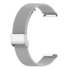 22mm xDfind Buckle Metal Mesh Watch Band(Silver) - 2