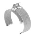 22mm xDfind Buckle Metal Mesh Watch Band(Silver) - 3