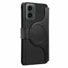 For Motorola Moto G 2024 5G CaseNeo MagSafe RFID Anti-theft Zipper Wallet Retro Leather Phone Case(Black) - 3