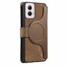 For Motorola Moto G Power 2024 CaseNeo MagSafe RFID Anti-theft Zipper Wallet Retro Leather Phone Case(Brown) - 3