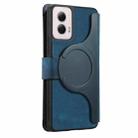 For Motorola Moto G Power 2024 CaseNeo MagSafe RFID Anti-theft Zipper Wallet Retro Leather Phone Case(Blue) - 3