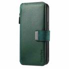 For Motorola Moto G Power 2024 CaseNeo MagSafe RFID Anti-theft Zipper Wallet Retro Leather Phone Case(Green) - 2
