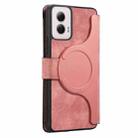 For Motorola Moto G Power 2024 CaseNeo MagSafe RFID Anti-theft Zipper Wallet Retro Leather Phone Case(Pink) - 3