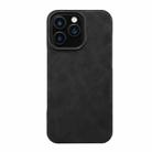 For iPhone 14 / 13 Retro Texture MagSafe Phone Case(Black) - 2