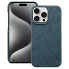 For iPhone 15 Pro Max Retro Texture MagSafe Phone Case(Blue) - 1