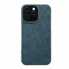 For iPhone 16 Retro Texture MagSafe Phone Case(Blue) - 2