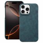 For iPhone 16 Pro Max Retro Texture MagSafe Phone Case(Blue) - 1