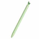 For Apple Pencil 2 Contrasting Color Mint Leaf Silicone Non-slip Protective Cover(Green) - 1