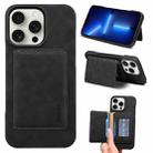 For iPhone 13 Pro Denior D27 Retro Texture RFID MagSafe Photo Frame Card-slot Phone Case(Black) - 1