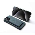 For iPhone 15 Pro Max Denior D27 Retro Texture RFID MagSafe Photo Frame Card-slot Phone Case(Blue) - 3