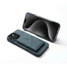 For iPhone 16 Pro Max Denior D27 Retro Texture RFID MagSafe Photo Frame Card-slot Phone Case(Blue) - 3