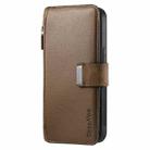 For vivo Y21s / Y32 / Y21 2021 CaseNeo MagSafe RFID Anti-theft Zipper Wallet Retro Leather Phone Case(Brown) - 2