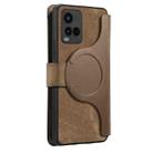 For vivo Y21s / Y32 / Y21 2021 CaseNeo MagSafe RFID Anti-theft Zipper Wallet Retro Leather Phone Case(Brown) - 3