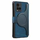 For vivo Y21s / Y32 / Y21 2021 CaseNeo MagSafe RFID Anti-theft Zipper Wallet Retro Leather Phone Case(Blue) - 3