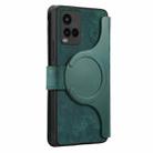 For vivo Y21s / Y32 / Y21 2021 CaseNeo MagSafe RFID Anti-theft Zipper Wallet Retro Leather Phone Case(Green) - 3