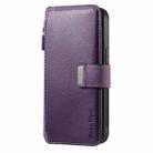 For vivo Y21s / Y32 / Y21 2021 CaseNeo MagSafe RFID Anti-theft Zipper Wallet Retro Leather Phone Case(Purple) - 2
