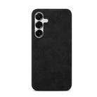 For Samsung Galaxy S25+ 5G Retro Texture MagSafe Phone Case(Black) - 1