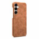 For Samsung Galaxy S25+ 5G Retro Texture MagSafe Phone Case(Brown) - 2