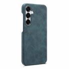 For Samsung Galaxy S25+ 5G Retro Texture MagSafe Phone Case(Blue) - 2