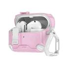 For Samsung Galaxy Buds 3 / 3 Pro Two Color Magnetic Holder Earphone Case(White Pink) - 3