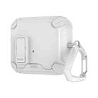 For Samsung Galaxy Buds 3 / 3 Pro Two Color Magnetic Holder Earphone Case(White) - 2
