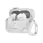 For Samsung Galaxy Buds 3 / 3 Pro Two Color Magnetic Holder Earphone Case(White) - 3
