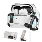 For Samsung Galaxy Buds 3 / 3 Pro Two Color Magnetic Holder Earphone Case(Black White) - 1