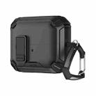 For Samsung Galaxy Buds 3 / 3 Pro Two Color Magnetic Holder Earphone Case(Black) - 2