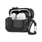 For Samsung Galaxy Buds 3 / 3 Pro Two Color Magnetic Holder Earphone Case(Black) - 3