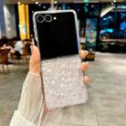 For Samsung Galaxy Z Flip7 Pearlescent Shell Texture Phone Case(White) - 2