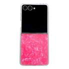 For Samsung Galaxy Z Flip7 Pearlescent Shell Texture Phone Case(Red) - 1