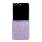 For Samsung Galaxy Z Flip7 Pearlescent Shell Texture Phone Case(Purple) - 1
