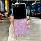For Samsung Galaxy Z Flip7 Pearlescent Shell Texture Phone Case(Purple) - 2
