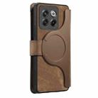 For OnePlus 12 CaseNeo MagSafe RFID Anti-theft Zipper Wallet Retro Leather Phone Case(Brown) - 3