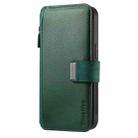 For OnePlus 12 CaseNeo MagSafe RFID Anti-theft Zipper Wallet Retro Leather Phone Case(Green) - 2