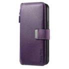 For OnePlus Ace 5 CaseNeo MagSafe RFID Anti-theft Zipper Wallet Retro Leather Phone Case(Purple) - 2